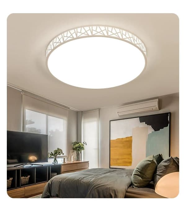 OBOSOE 40cm 24W LED-kattovalaisin, moderni lasi- ja metallikattovalaisin makuuhuoneen keittiön eteiseen