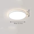 Pikkukuva 2 / 5: OBOSOE 40cm 24W LED-kattovalaisin, moderni lasi- ja metallikattovalaisin makuuhuoneen keittiön eteiseen