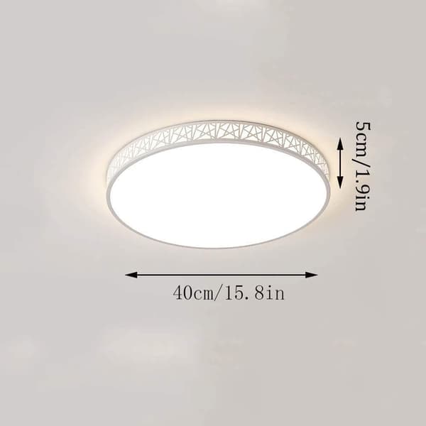 OBOSOE 40cm 24W LED-kattovalaisin, moderni lasi- ja metallikattovalaisin makuuhuoneen keittiön eteiseen