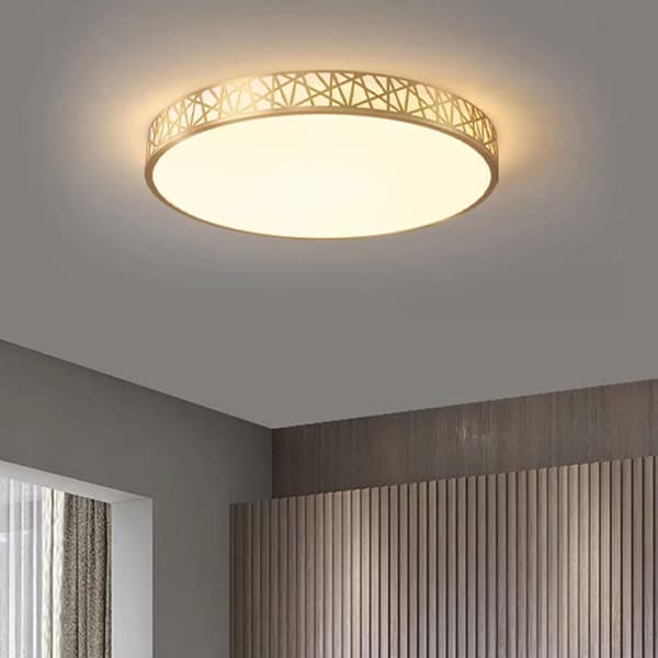 OBOSOE 40cm 24W LED-kattovalaisin, moderni lasi- ja metallikattovalaisin makuuhuoneen keittiön eteiseen