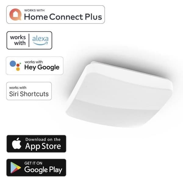 WLAN LED TAK LJUS ''GLITZER'', COM. VOC.-APP., INT. LUM. JUSTERING 27X27