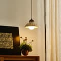 Miniatyrbild 2 av 6: OBOSOE Grön Keramisk Hänglampa D21xH20 cm, Taklampa i Antik Stil för Kök/Bar/Restaurang