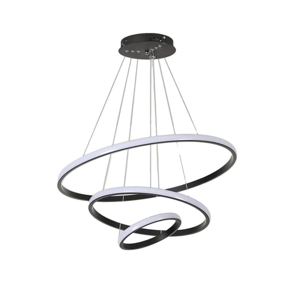 Lys Pendellamper, Moderne Dæmpbare, Justerbar Hængelampe,Sort01, L