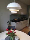 Miniatyrbillede 3 af 5: Taklampa Emil Vit 30 cm. Eklunds Metall
