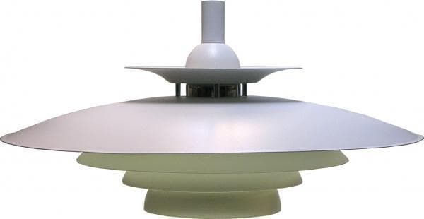 Taklampa Elin Högblanksvit. Eklunds Metall