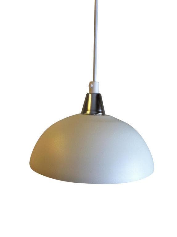 Taklampa Maj 20cm Mattvit Struktur. Eklunds Metall