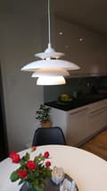 Miniatyrbild 3 av 3: Taklampa Miriam Vit Struktur. Eklunds Metall