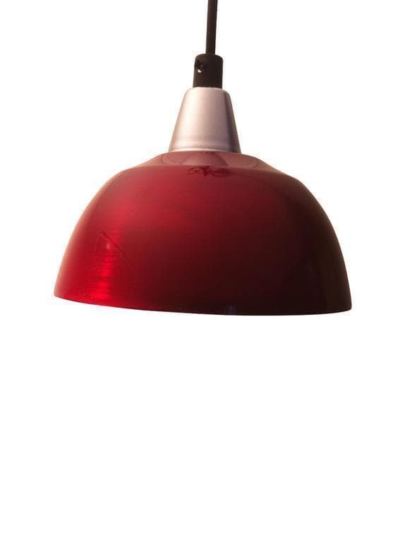 Fönsterlampa Maj Borstad Chiliröd. 15cm. Eklunds Metall