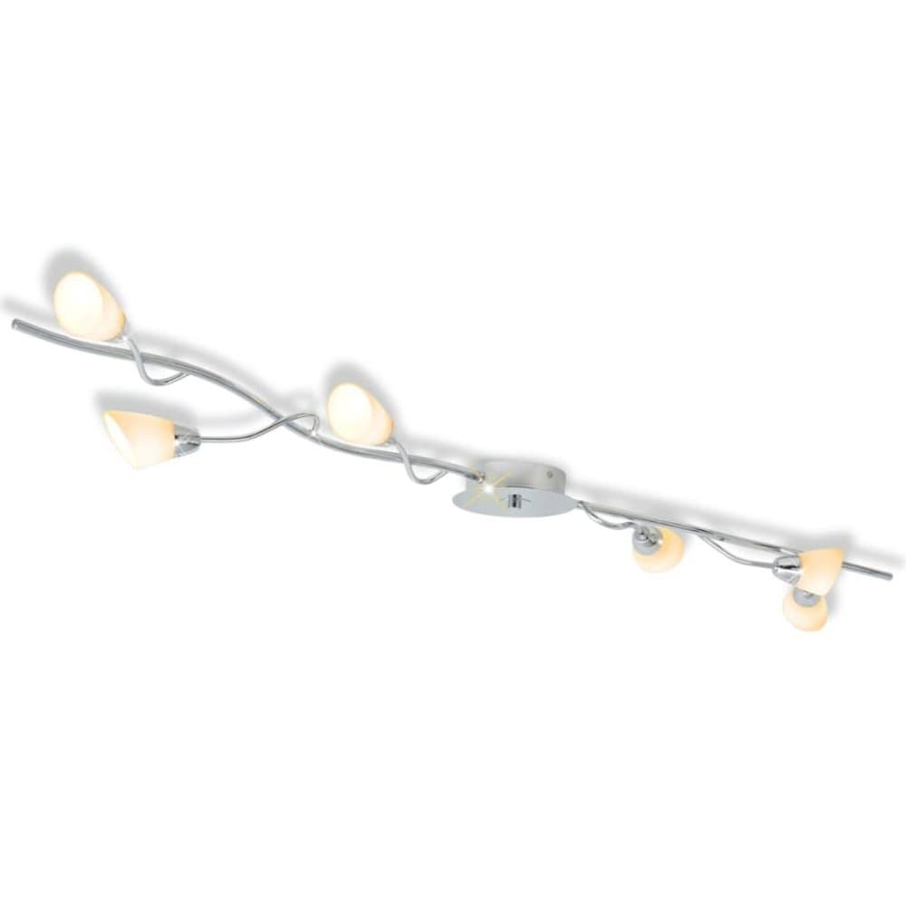 vidaXL Taklampa med 6 LED-glödlampor G9 240 W