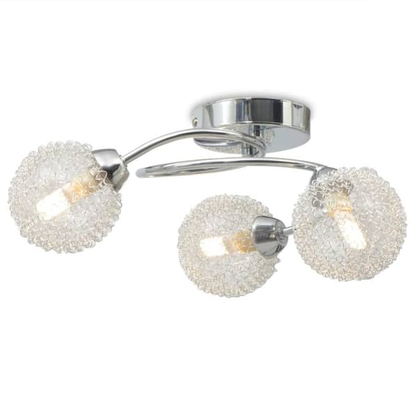 vidaXL Taklampa för 3 G9-glödlampor 120 W