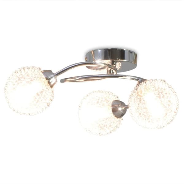vidaXL Taklampa för 3 G9-glödlampor 120 W