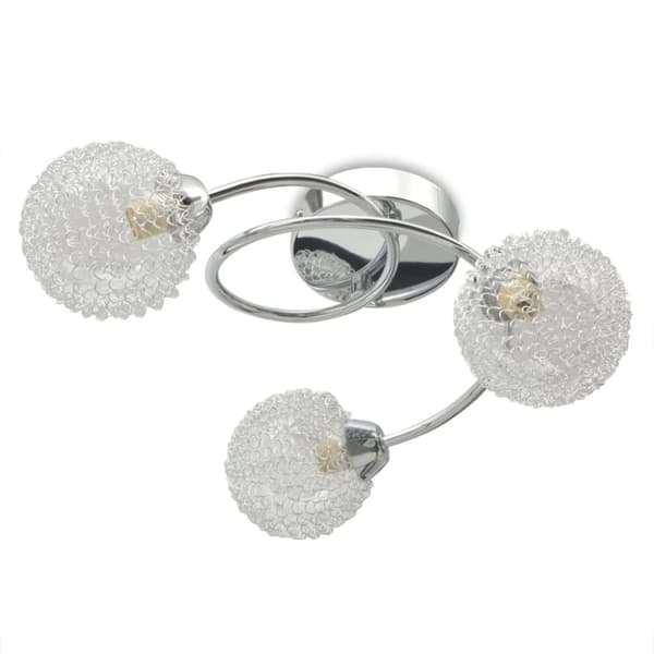vidaXL Taklampa för 3 G9-glödlampor 120 W