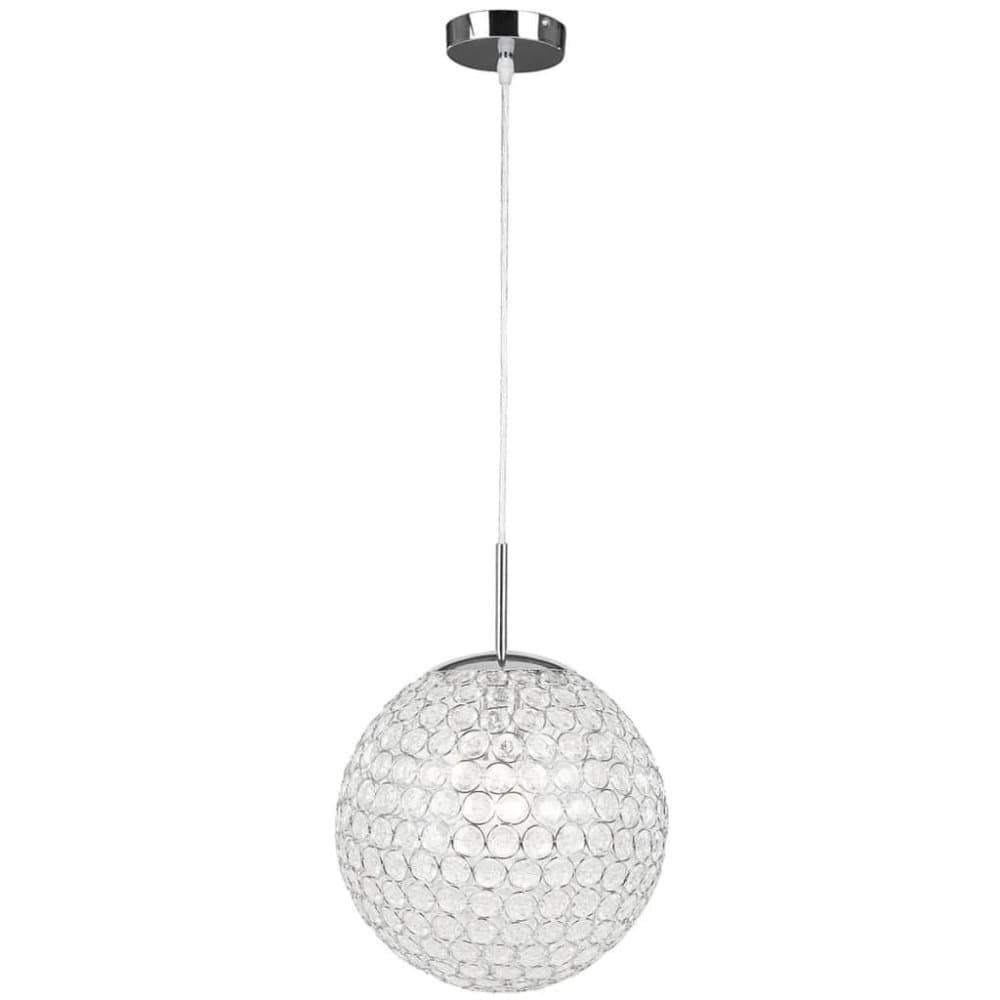 GLOBO Taklampa KONDA glas krom 30x155 cm 16004