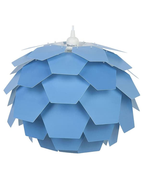 Taklampa Blå Plast Furu Kon Skärm Hängande Lampa