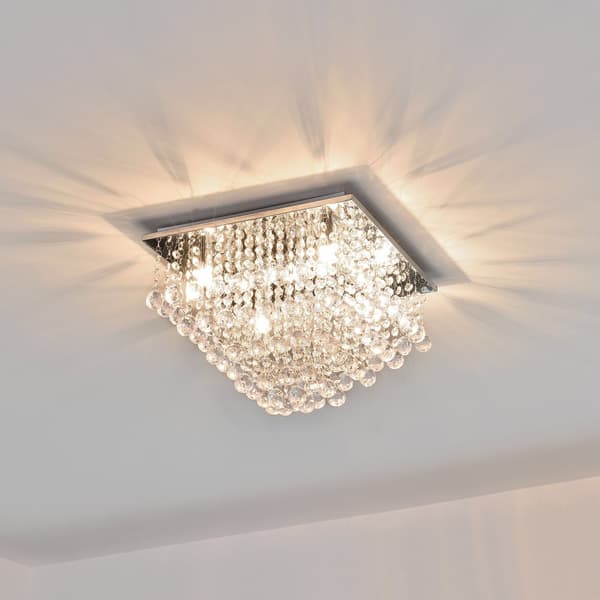 [lux.pro]® Stilig plafond - Veli Prisma - krom / kristall-vit
