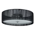 Miniatyrbillede 4 af 5: [lux.pro]® Loftlampe Helena - 3xE27 max. 42W - tekstil/glas - sort/hvid