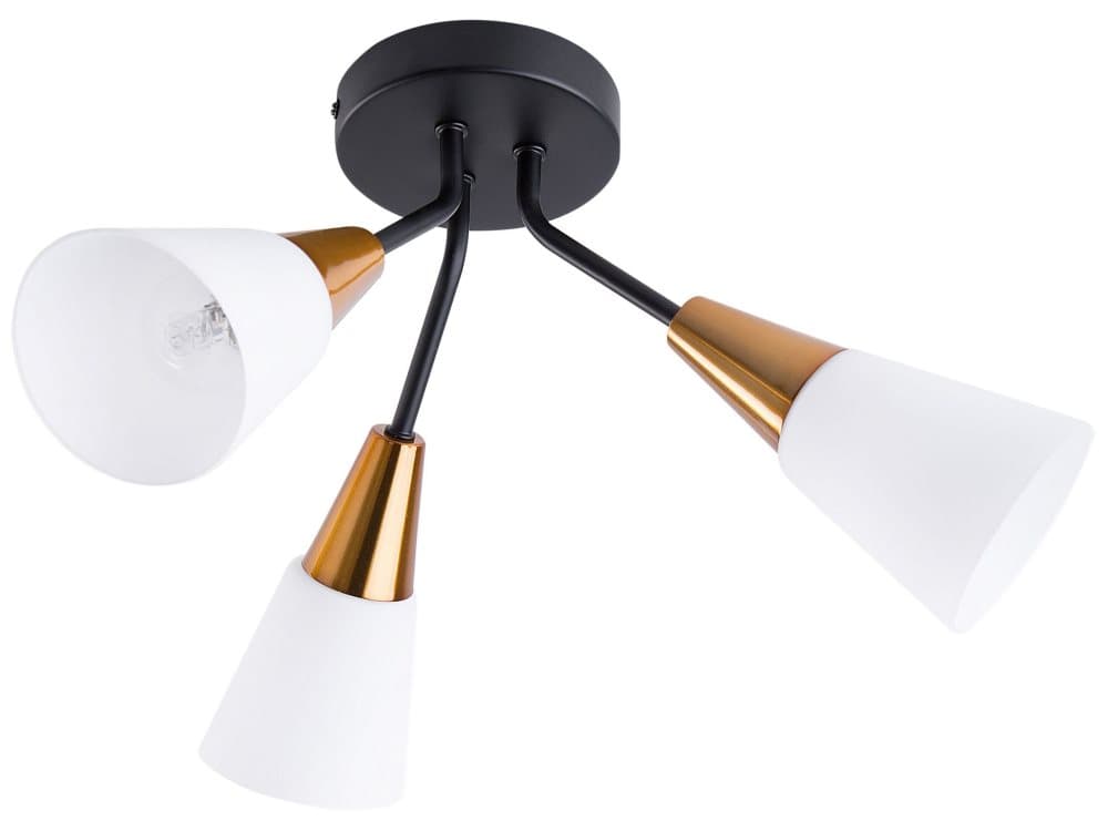 Vägglampa vit/guld AROYO