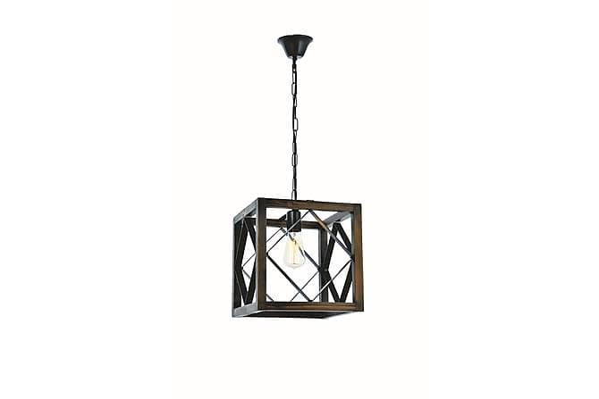 TURINGE Taklampe Valnott/Svart