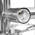 Miniatyrbilde 5 av 7: vidaXL Taklampe med akrylblader og armer for 5 E14-lyspærer hvit