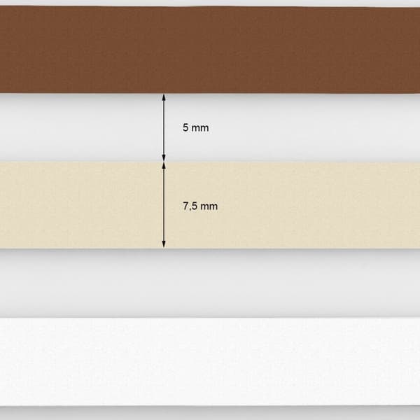 ECD Germany dobbelt rullegardin 45 x 150 cm - hvid-beige-brun - Klemmfix - dobbelt rullegardin - uden boring - med klembeslag - sol- og