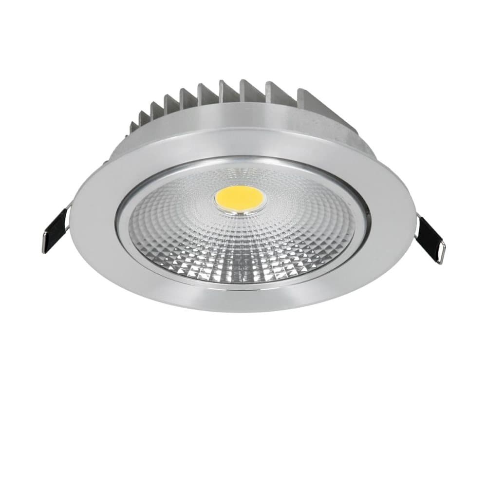 LED COB Forsænket Spotlights indbygget armatur lampe lys Spot Round 9W varm hvid
