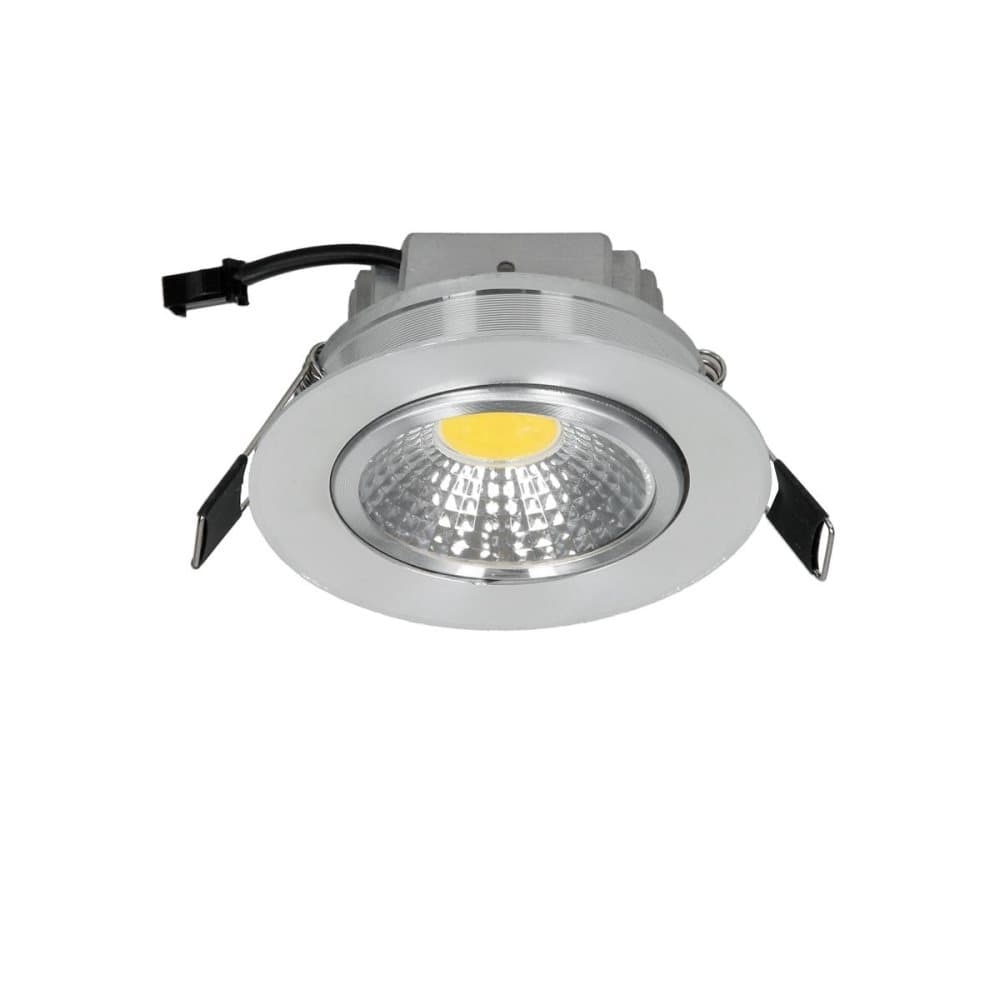 2x LED COB Forsænket Spotlights Indbygningsarmatur Spotlight Lampe Runde 3W varm hvid