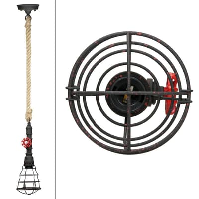 Hängande lampa 115 cm av metall cm E27 1 flamma