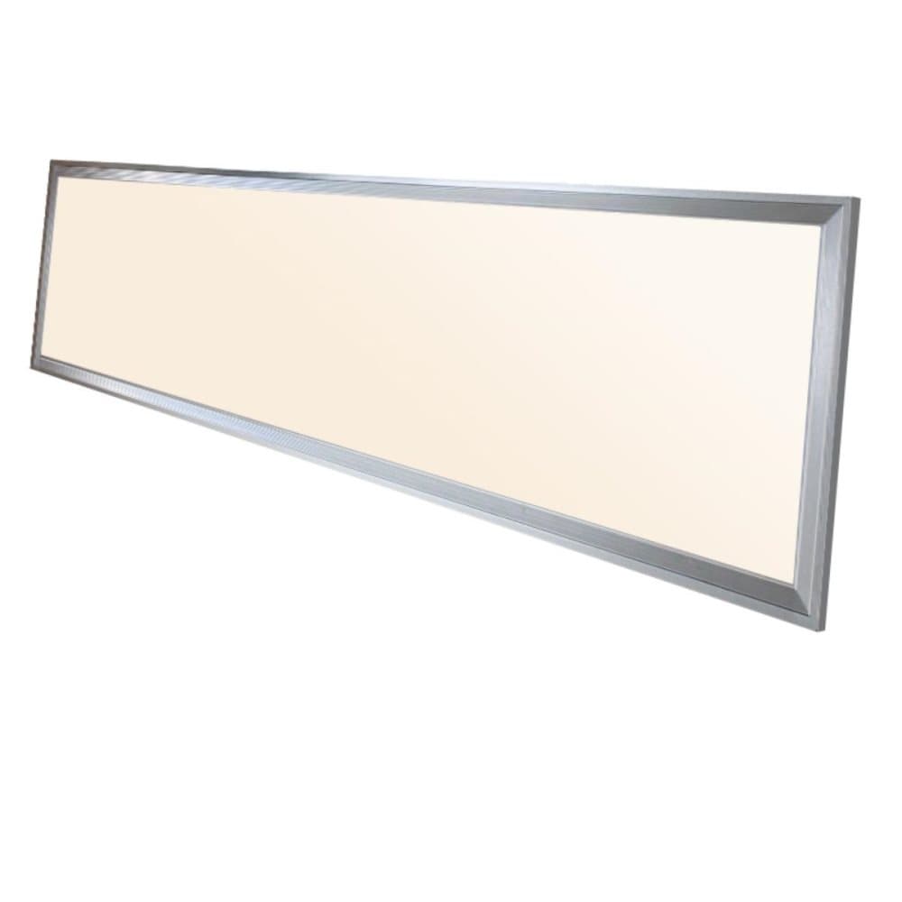 ECD Germany Ultraslim tunn LED-panel 42W 120x30cm DIMBAR SMD 3014 Varmvit 3000K 220-240 V ca. 2640 Lumen infälld taklampa