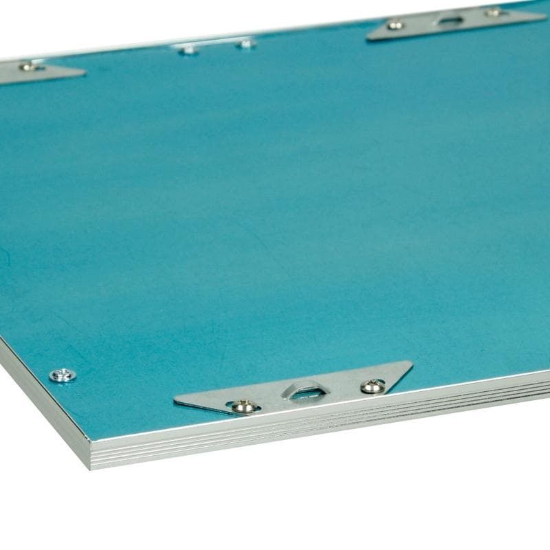 ECD Germany Dimbar LED-taklampa 62x62cm 36W kallvit 6000K 3222 lumen inkl. Transformator och upphängningsset - Ultraslim fyrkantig tak taklampa