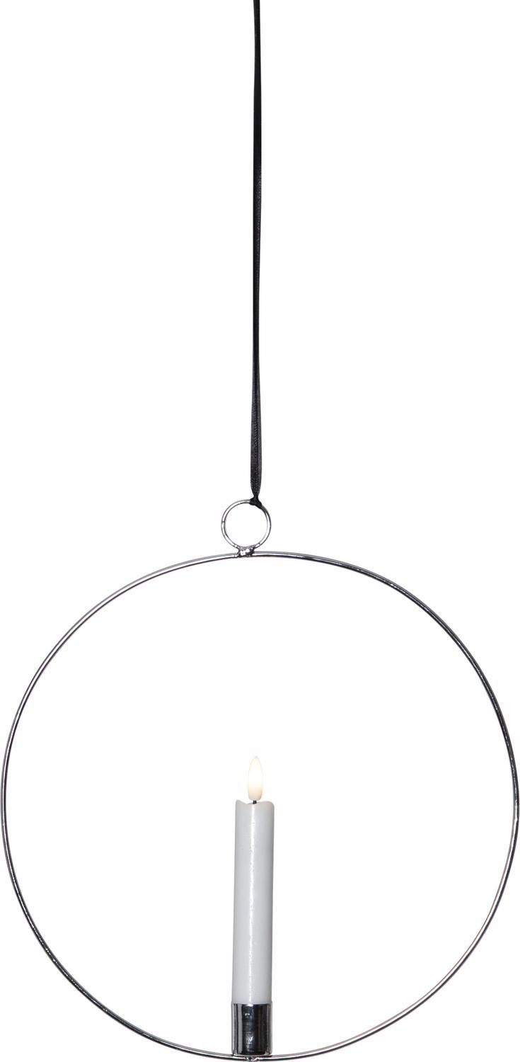Hängande Dekoration Flamme Silver 28cm