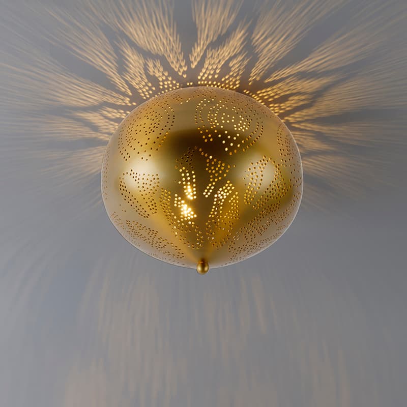 Orientalisk taklampa guld - Zayn