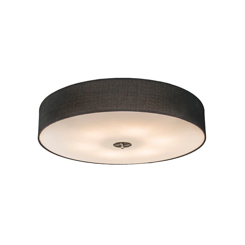 Country taklampa svart 70 cm - Drum Jute