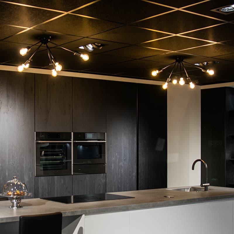 Plafond 'Sputnik' Moderna svart/metall - Passande för LED / Inomhus