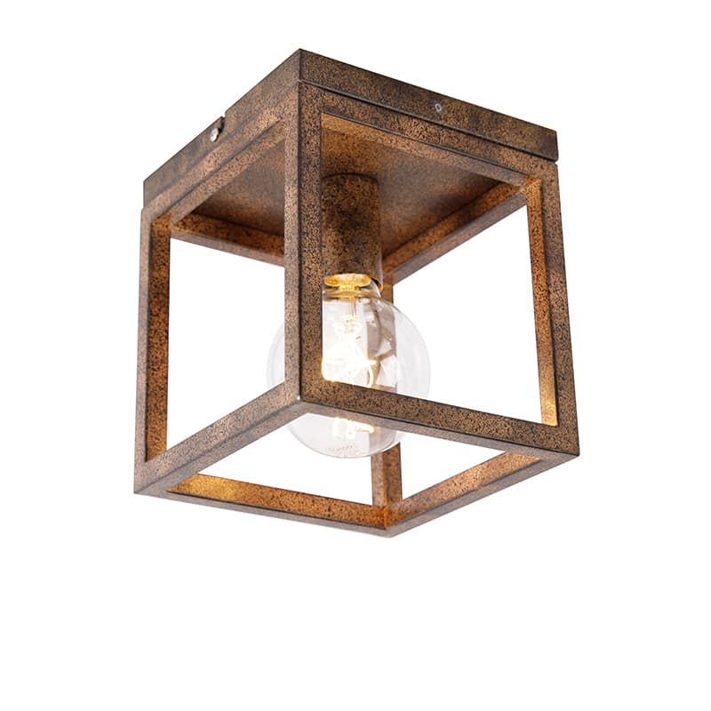 Industriell taklampa rostbrun - Bur