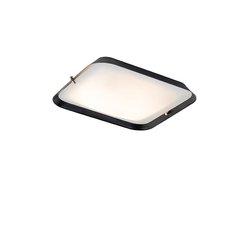 Modern taklampa svart 24,5 cm inkl LED - Edor