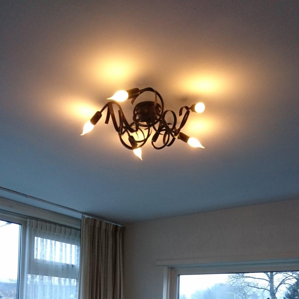 Rustik brun taklampa - Ricciolo 5