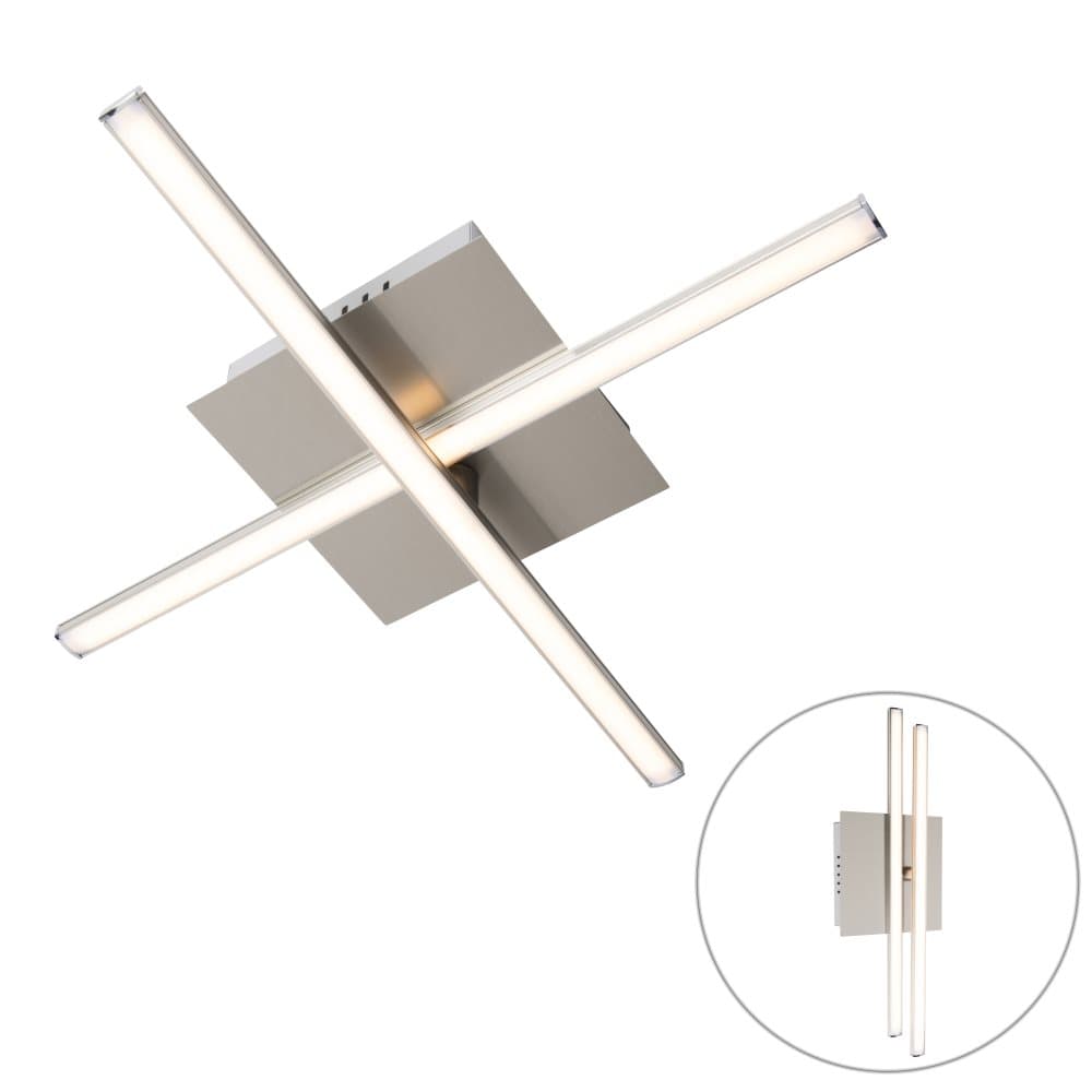 Modern taklampa stål LED roterbar - Cruz