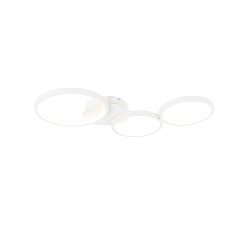 Taklampa vit inkl. LED 3-stegs dimbar 3-ljus - Pande