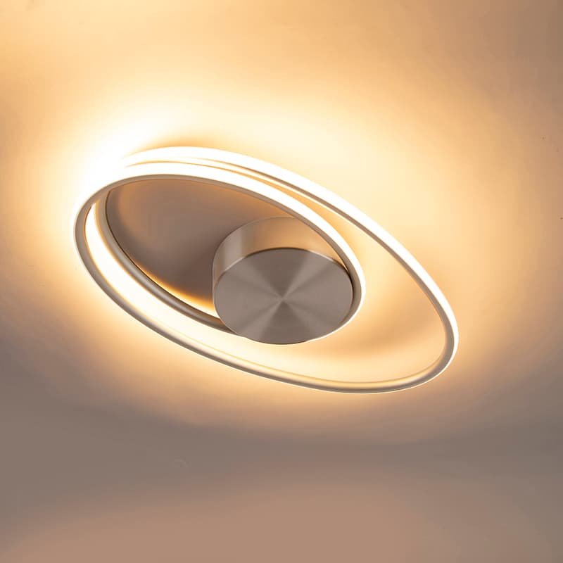 Design taklampa stål inkl. LED 3-stegs dimbar - Rowan