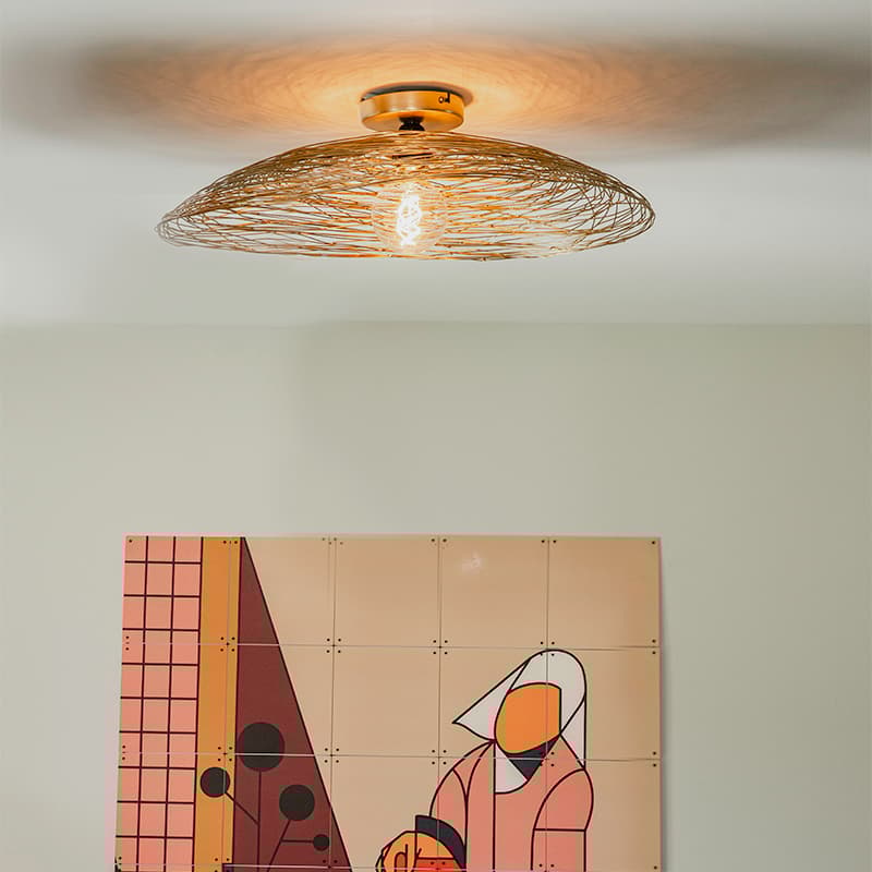 Orientalisk taklampa guld 60 cm - Glan