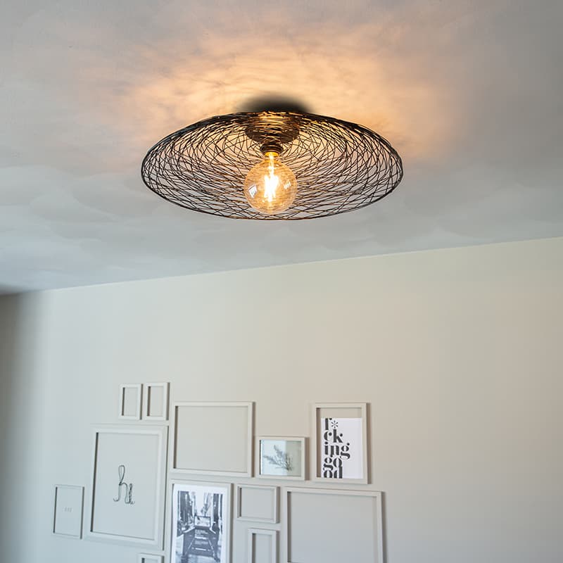 Orientalisk taklampa svart 60 cm - Glan