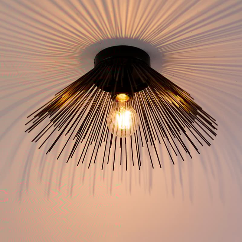 Art Deco taklampa svart - Broom