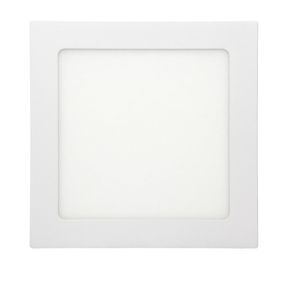 ECD Germany 5-pack LED-infälld strålkastare 12W - takstrålkastare ultralätt - 220-240V - SMD 2835 - 17 x 17 cm - varmvit 3000K