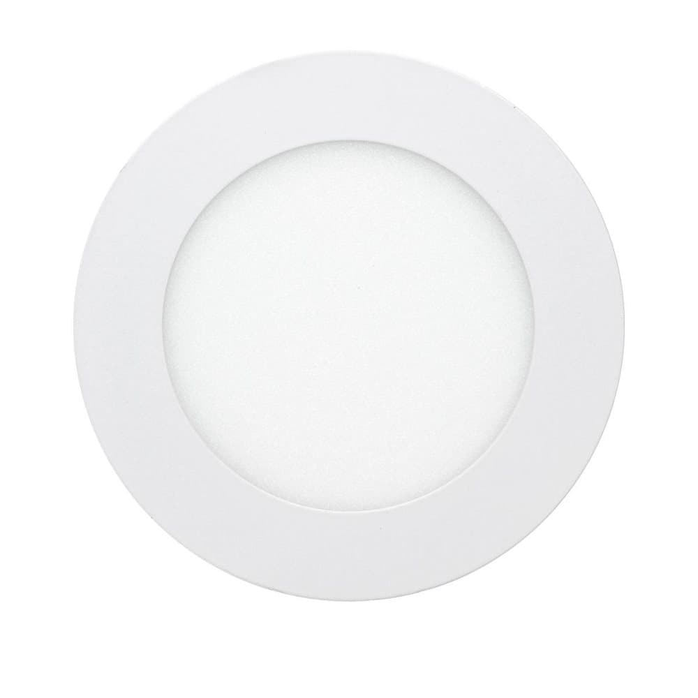 ECD Germany 3-pack LED-infälld strålkastare 6W - taktakstrålkastare ultralätt - 220-240V - SMD 2835 - Ø12 cm - varmvit 3000K - rund infälld plats för