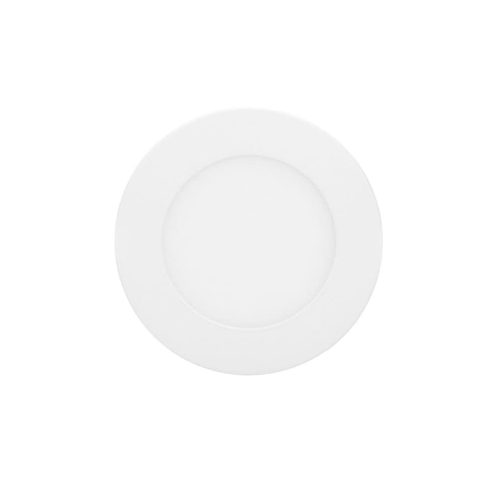 ECD Germany 8-pack LED-infälld strålkastare 6W - panel takstrålkastare ultralätt - 220-240V - SMD 2835 - Ø12 cm - neutralvit 4000K - runda infällda