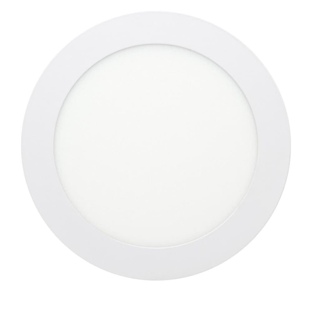 LED-panel infälld armatur lampa runda ljus 12W kyla vitt infälld ljus
