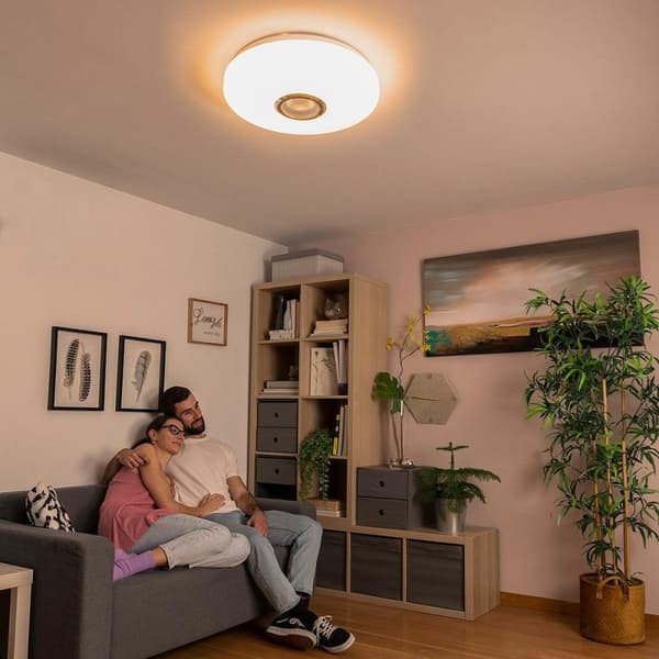 Taklampa LED med Högtalare - Olika Färger
