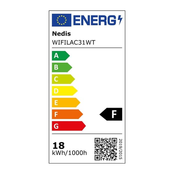 Nedis SmartLife Taklys | Wi-Fi | RGB / Varm til avkjølt hvitt | Rund | Diameter: 290 mm | 1800 lm | 2700 - 6500 K | IP20 | Energiklasse: F | Android™