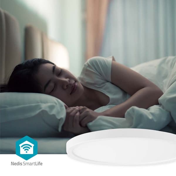 Nedis SmartLife Taklys | Wi-Fi | RGB / Varm til avkjølt hvitt | Rund | Diameter: 290 mm | 1800 lm | 2700 - 6500 K | IP20 | Energiklasse: F | Android™