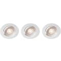 Miniatyrbild 2 av 4: Llitt Sara 230V Dimbar downlight spotlight 3000K 400lm IP44 3-pack Vit